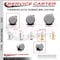 Service Caster 2 Inch MRI Safe Caster with Brake, 10mm Threaded Stem SCC-TS02S50-TPR-GRY-B-M10X22-MRI - alternate 2